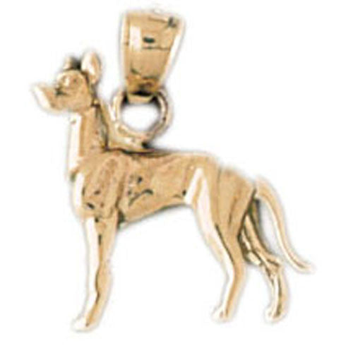 14K GOLD DOG CHARM - GREAT DANE #2022