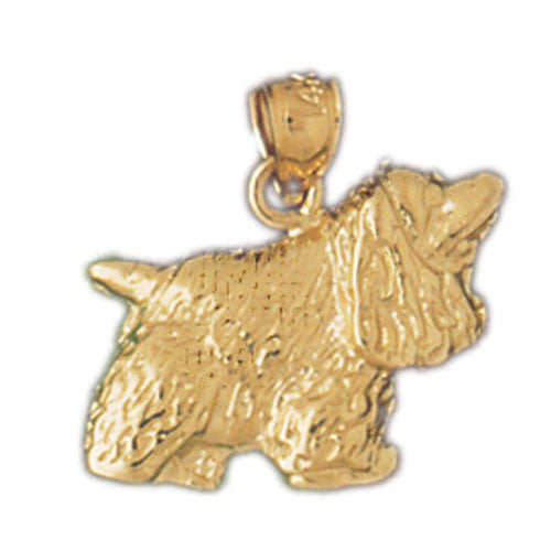 14K GOLD DOG CHARM / PENDANT - COCKER SPANIEL #2087