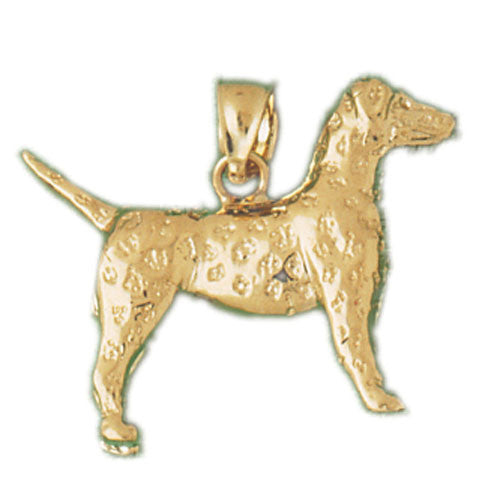 14K GOLD DOG CHARM / PENDANT - DALMATION #2105