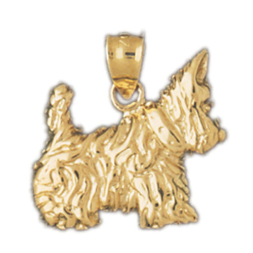 14K GOLD DOG CHARM / PENDANT - SCOTISH TERRIER #2084