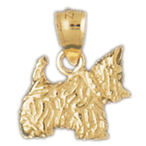 14K GOLD DOG CHARM / PENDANT - SCOTISH TERRIER #2085