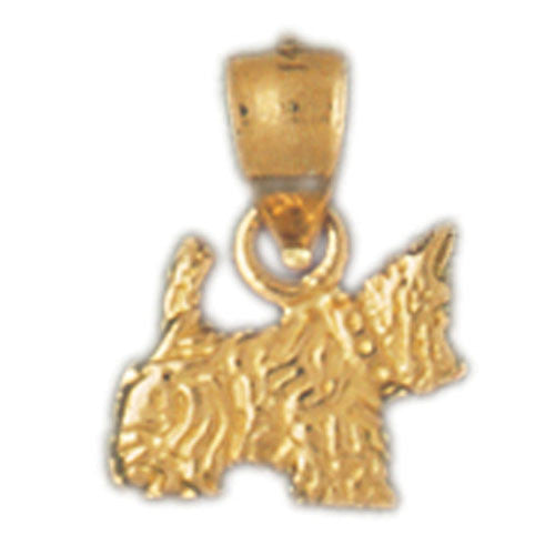 14K GOLD DOG CHARM / PENDANT - SCOTISH TERRIER #2086