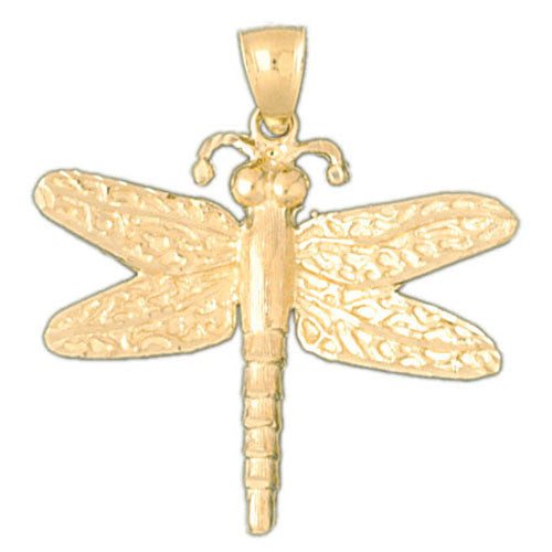 14K GOLD DRAGONFLY CHARM #3166