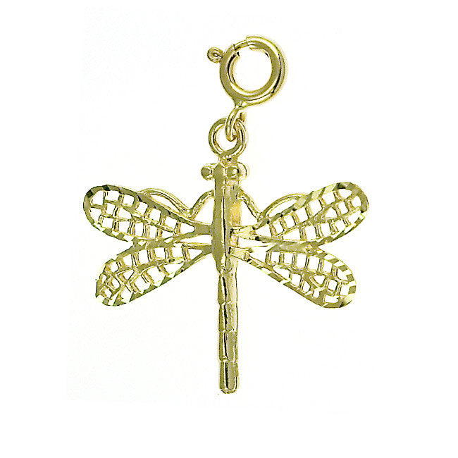14K GOLD DRAGONFLY CHARM #3167