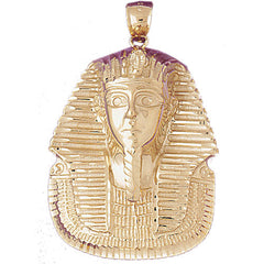 thumbnail interactive-video image 1 of 14k Yellow Gold Solid 3D Egyptian King Tut Pharaoh Charm Pendant – 3.8 Grams 1 of 3