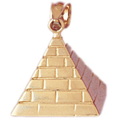 14K GOLD EGYPTIAN CHARM - PYRAMID #4779