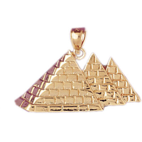 14K GOLD EGYPTIAN CHARM - PYRAMID #4785