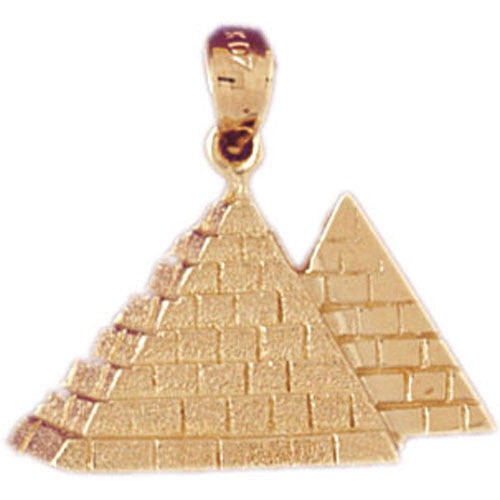 14K GOLD EGYPTIAN CHARM - PYRAMID #4787