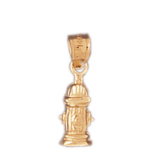 14K GOLD FIRE FIGHTING CHARM - FIRE HYDRANT #4625