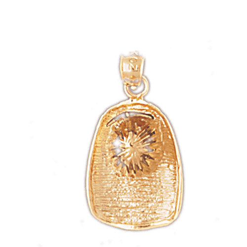 14K GOLD FIRE FIGHTING CHARM - FIREMAN'S HAT #4619