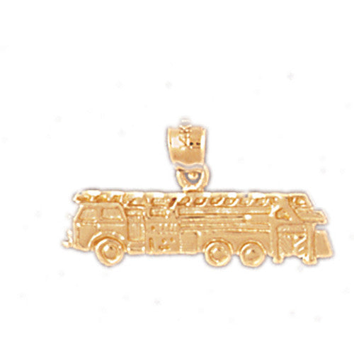 14K GOLD FIRE FIGHTING CHARM - FIRETRUCK #4629