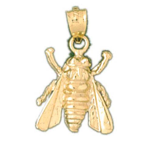 14K GOLD FLY CHARM #3177