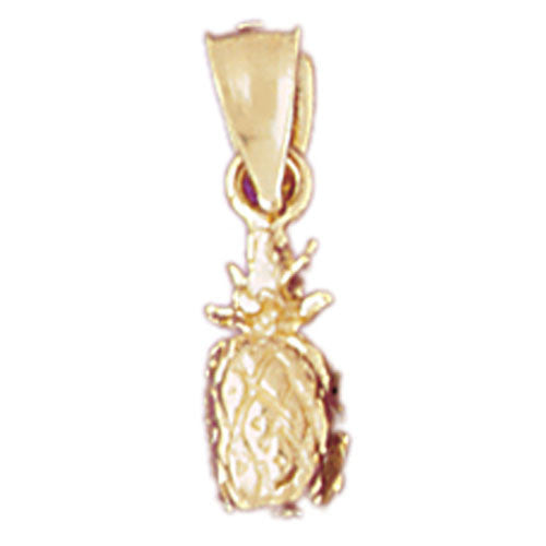 14K GOLD FRUIT CHARM - PINEAPPLE #6838