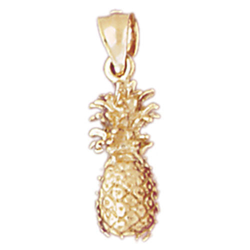 14K GOLD FRUIT CHARM - PINEAPPLE #6839