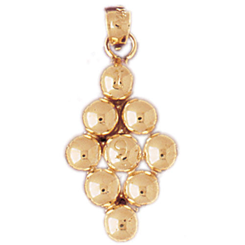 14K GOLD GAMBLING CHARM - BALLS #5352