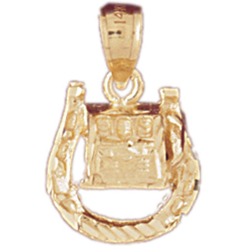 14K GOLD GAMBLING CHARM - DICE #5422