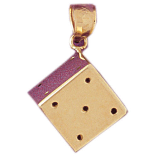 14K GOLD GAMBLING CHARM - DICE #5433