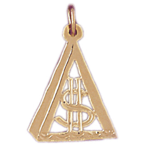 14K GOLD GAMBLING CHARM - DOLLAR SIGN #5404