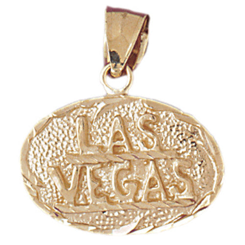 14K GOLD SAYING CHARM - LAS VEGAS #5389