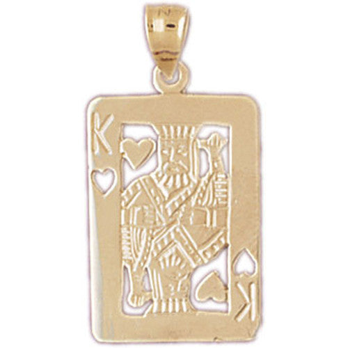 14K GOLD GAMBLING CHARM - PLAYING CARD #5439