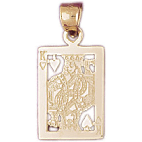 14K GOLD GAMBLING CHARM - PLAYING CARD #5440