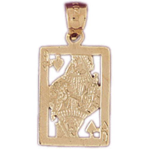 14K GOLD GAMBLING CHARM - PLAYING CARD #5442