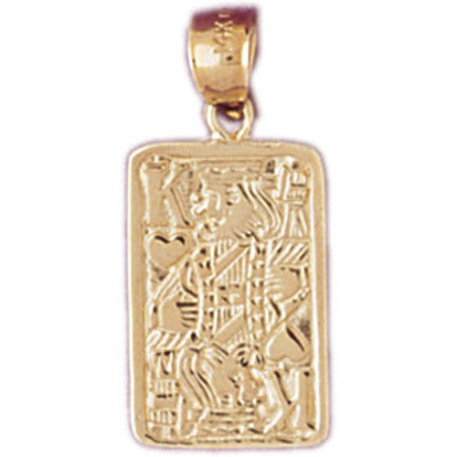 14K GOLD GAMBLING CHARM - PLAYING CARD #5450