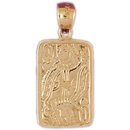 14K GOLD GAMBLING CHARM - PLAYING CARD #5453