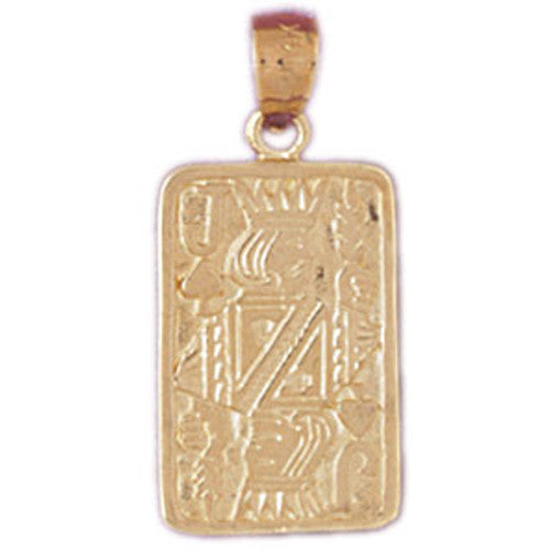 14K GOLD GAMBLING CHARM - PLAYING CARD #5454
