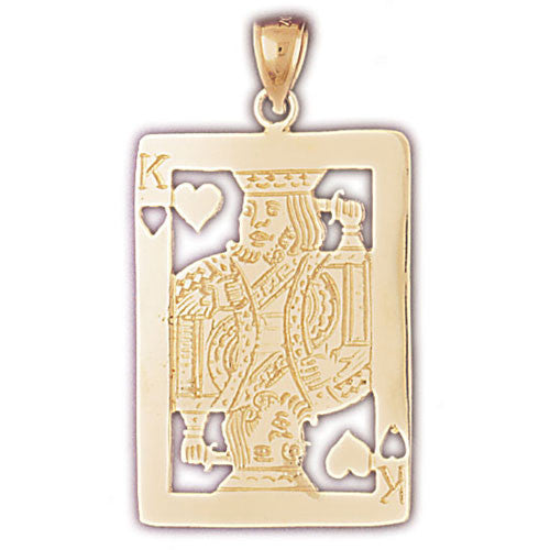14K GOLD GAMBLING CHARM - PLAYING CARD #5463