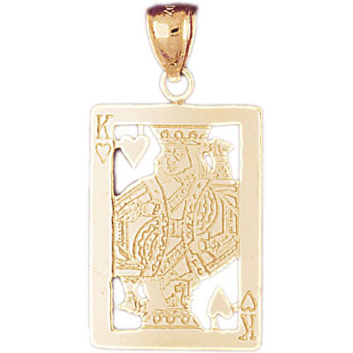 14K GOLD GAMBLING CHARM - PLAYING CARD #5467