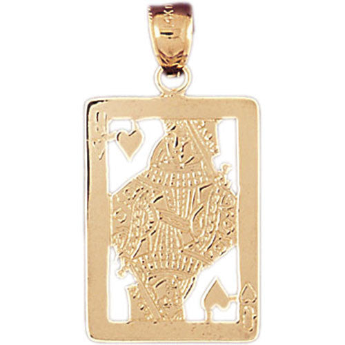 14K GOLD GAMBLING CHARM - PLAYING CARD #5469