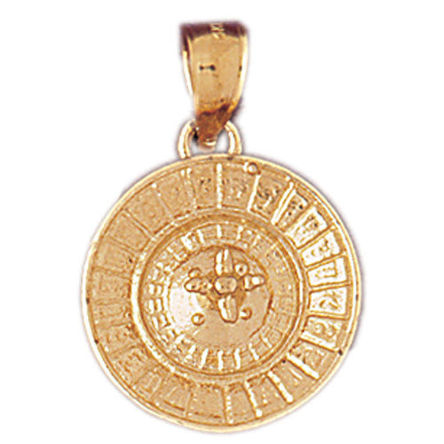 14K GOLD GAMBLING CHARM - ROULETTE #5355