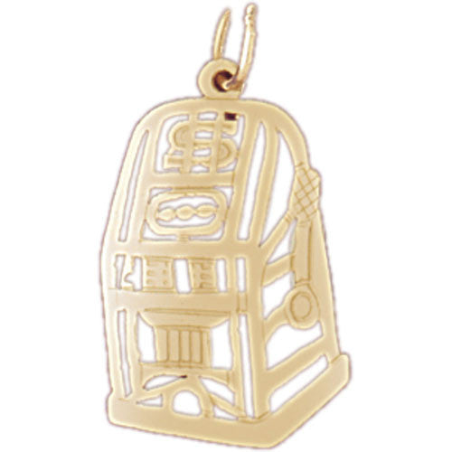 14K GOLD GAMBLING CHARM - SLOT MACHINE #5421