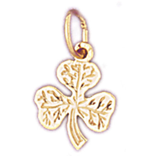 14K GOLD GAMBLING CHARM -IRISH SHAMROCK #5379