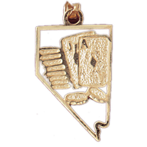 14K GOLD GAMBLING CHARM #5413