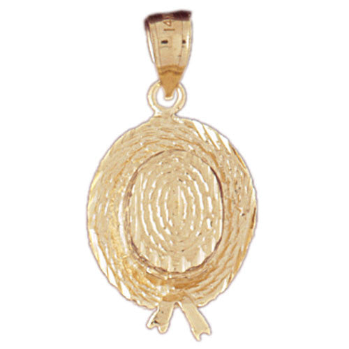14K GOLD GARDENING CHARM - HAT #6664