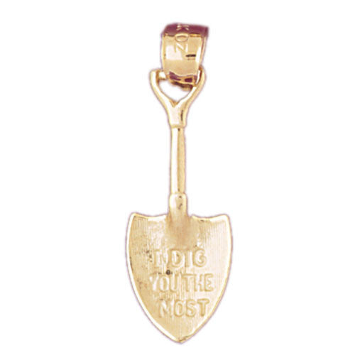 14K GOLD GARDENING CHARM - SPADE #6682