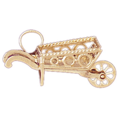 14K GOLD GARDENING CHARM #6666