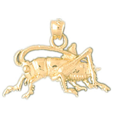 14K GOLD GRASSHOPPER CHARM #3176