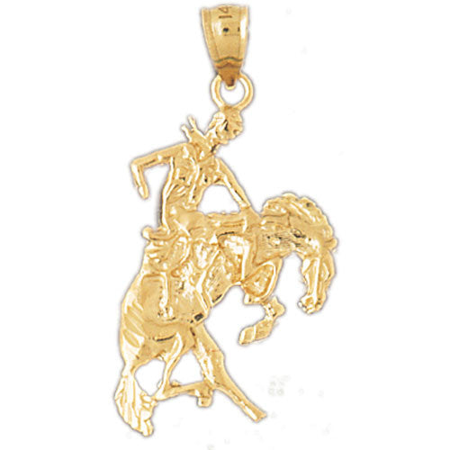 14K GOLD HORSE CHARM - RODEO #1837