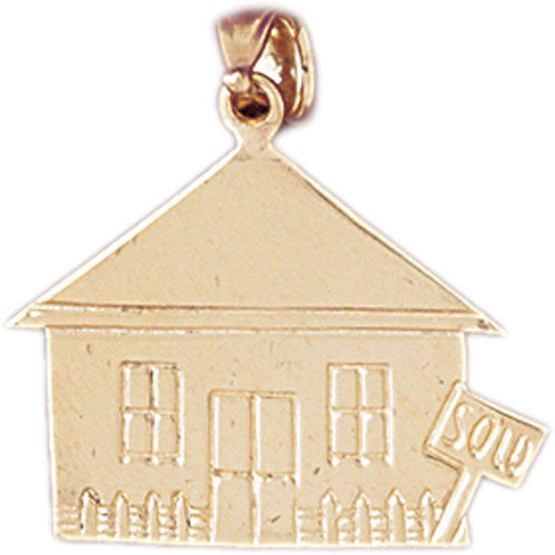 14K GOLD HOUSE CHARM #6982