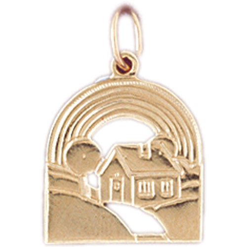 14K GOLD HOUSE CHARM #6984