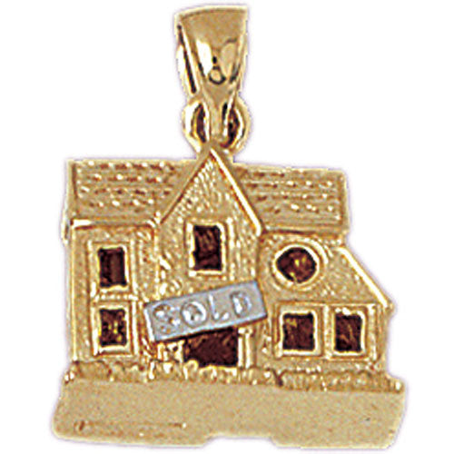 14K GOLD HOUSE CHARM #6989