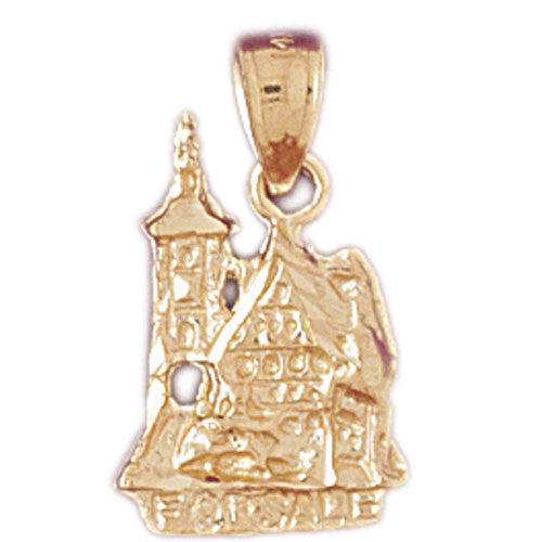 14K GOLD HOUSE CHARM #6990