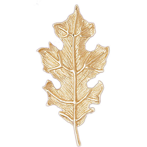14K GOLD LEAF CHARM #6769