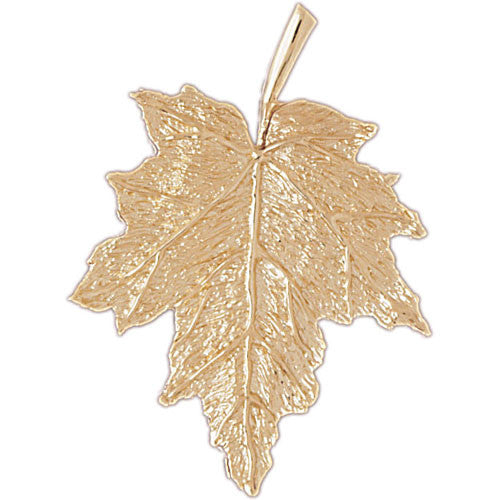 14K GOLD LEAF CHARM #6771