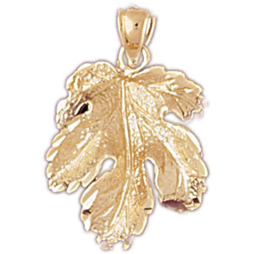 14K GOLD LEAF CHARM #6772