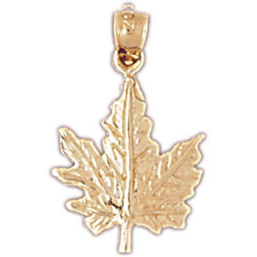 14K GOLD LEAF CHARM #6774