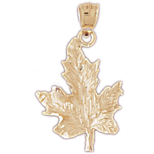 14K GOLD LEAF CHARM #6775